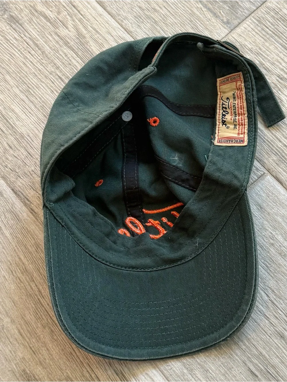 Titleist University of Miami Hurricanes Golf Hat Cap Green Orange Strapback Twin